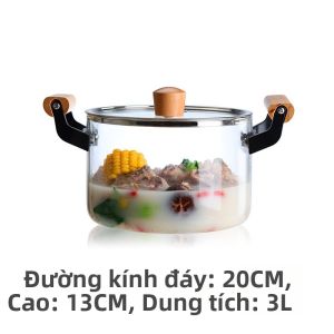 TILAIEN | Nồi Kính Borosilicate Chống Nhiệt