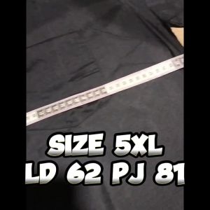 Kemeja Hem Polos Jumbo Pria Lengan Panjang Premium Baju Oversize 2XL 3XL 4XL 5XL 6XL Putih Hitam