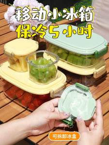 Portable Outdoor Plastic Lunch Box with Lid for Fruit Storage ness Preservation in Fridge Macaron Colored Sealable Container