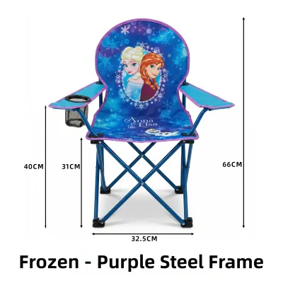 Childrens Outdoor Folding Camping Chair Spiderman Cartoon Portable Drawing Sketching Train Barbecue Chair High Backrest Waterproof