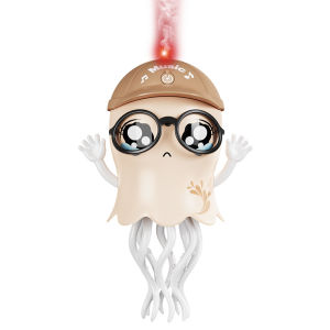 Dancing Jellyfish Auto-sensing Avoiding Obstacles Funny Baby Toy Music Light Baby Learn Crawling Guidance and Head Up