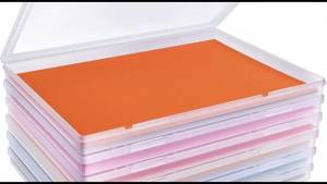 4/1Pack Transparent A4 Storage Boxes with Lids Dustproof Desktop Organizers with Smooth Edges And Reinforced Design for Home &Of