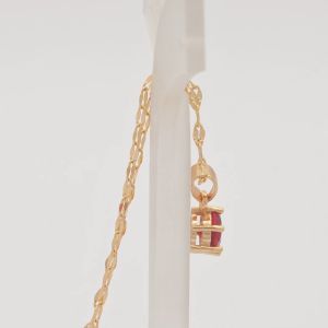 Hyl Jewelry 307N Kalung Titanium Wanita Karat Emas Silver Asli Panjang Muda Dan Anti Luntur