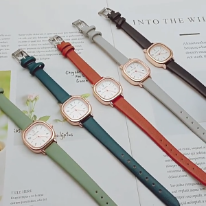 Đồng Hồ Nữ Chính Hãng Gogoey G11 TD5 Dây Da Cao Cấp Mặt Vuông Thời Trang Nữ Tính Đẹp Giá Rẻ