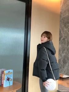 Womens Parkas Winter Jacket Coat Casual Thicken Warm Parka Loose Hooded Overcoat Cotton Padded Jackets