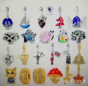 Mặt Dây Chuyền Giáng Sinh Bằng Bạc 925 Sterling Với Dây Xích Hạt Điều Chỉnh Được Dành Cho Nữ Kiểu Bohemia Charm Zircon Tự Làm Vòng Tay