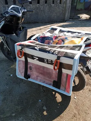 KERANJANG MOTOR/TAS MOTOR/TAS KURIR/OBROK BAHAN KEDORAY TEBAL
