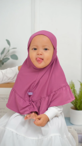 Hijab Anak Bayi Perempuan Alnaira Lucu Umur 1-3 Tahun - Jilbab Instan Anak Balita Bahan Lembut Nyaman