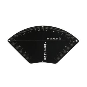 ไม้บรรทัดออกแบบคิ้วสแตนเลส สำหรับเขียนคิ้วแบบไมโครเบลดดิ้ง เครื่องมือทำแผนที่ แต่งทรงคิ้วถาวร ไม้บรรทัดนำทางสำหรับสักคิ้ว