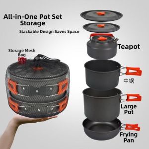SHANNAIER | Portable Camping Cookware Sets