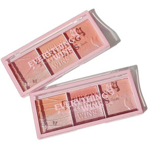 3 สี 3 ช่อง บลัชออน อายแชโดว์ ไฮไลท์ เนื้อมูกธรรมชาติ เนื้อฝู่ผู้ชาย Blush Eyeshadow