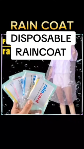 Disposable Raincoat Card Package – Adult Plus Size Waterproof Rain Cover Light Loose & Comfortable Fit Thickened Material Suitable for Heavy Rain Portable Emergency Raincoat for Travel Outdoor & Daily Use