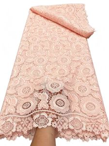 Vải Ren Sữa Lưới Pháp 2026 Vải Tuyn Chiffon Châu Phi Dành Cho Váy Cưới Tiệc Cưới May Vá Thiết Kế Mới Nhất Từ Nigeria