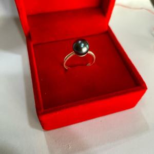 Cincin perak 925 mutiara air laut grade A asli lombok | cincin cantik elegan simple