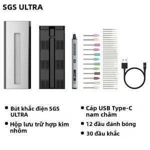 Máy Mài Mini Không Dây ARROWMAX Bút Khắc Điện Với 42 Đầu Mũi Khoan Dụng Cụ Xoay Đa Năng Dùng Cho Thủ Công DIY Đồ Trang Sức Khắc Gỗ Thủy Tinh Đạt Chứng Nhận SGS