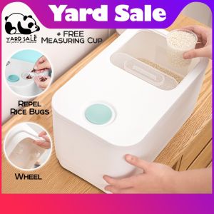 Yard Sale - 20KG Rice Dispenser Large Sealed Grain Container Storage Household Cereal Rice Dispenser Bucket Rice Box 米桶