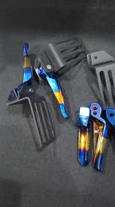 FOOTSTEP DEPAN MATIC PIJAKAN KAKI TAMBAHAN MATIC UNIVERSAL SET MUFAC CHROME PNP MOTOR BEAT VARIO MIO wijaya55