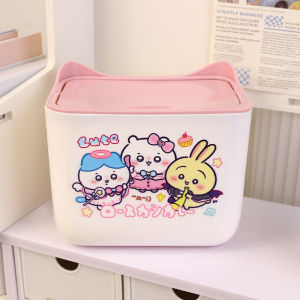 New 2024 Xiao Xin Desktop Trash Can Office Workstation Dormitory Mini Waste Paper Basket with Lid Square Plastic Thickened