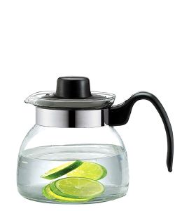 Jinmeilai หม้อชาแก้ว Borosilicate สูงทนความร้อนร้านอาหารเตาแอลกอฮอล์ปลอดภัยเปลวไฟโดยตรงเครื่องทําความร้อนน้ําได้