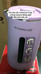 ẤM SIÊU TỐC INOX 2 LỚP 1.8L SUNHOUSE SHD1368KB - HÀNG CHÍNH HÃNG