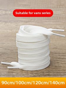 Double Layer Flat Lacing Suitable for Vans Sneaker Mens and Womens Running Shoes Non-Original Board Shoes White Shoes Black and White Shoelaces