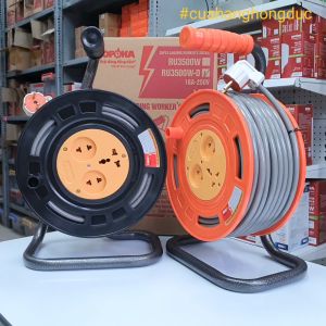Rulo cuộn dây điện 2x1.5 Không dây Có dây dài 15m 20m 25m 30m 16A 3500W SOPOKA VĨNH THỊNH