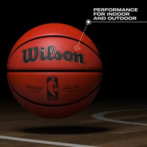 Wilson Basketball Equipment: NBA Official Size 7 & PU Leather Material
