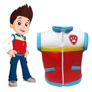 Children Ryder Costume Paw Patrol Vest Cosplay Captain Ryder Halloween Kids Birthday Party Dress