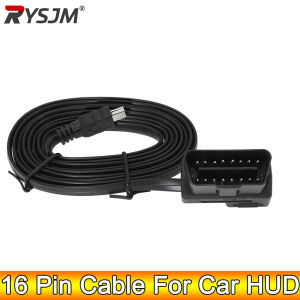 AD 1.7m OBD II OBD 2 7 8 16 Pin Cable Car OBD Hardwire Kit For Car HUD Head Up Display OBD2 Diagnostic Adaptor Wire
