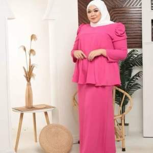 Muslimah Kurung Plus Size Dolli Flowy