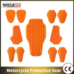 WOSAWE | WOSAWE CE Certified Motorcycle Armor Jacket Insert Protector Universal Back Pads Chest Elbow Hip Knee Guard Moto Protective Gear