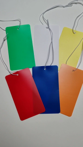 100Pcs Waterproof Label Price Tags with Elastic String for Jewelry Clothing Plant Labels - 9.0cm x 5.0cm