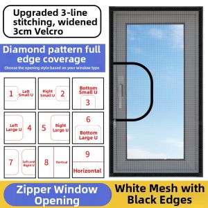 Self-Adhesive DIY Anti-Mosquito Mesh Screen