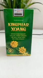 Combo 2 hộp Viên uống Kingphar xoang Chính Hãng - Giải pháp vim xoang vim mũi dị ứng nhức đầu và ngạt mũi do vim xoang - Hộp 60 viên