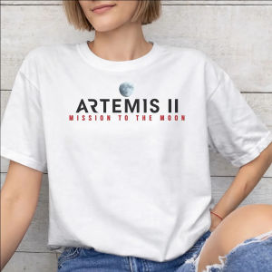 Sanrio | Artemis II Mission To The Moon 2026 Artemis 2 Printed Summer Fashion T Shirts Men Women Cotton Tee Shirt Clothes Tops