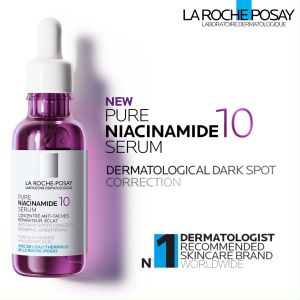 La Roche Posay Pure Niacinamide 10 Serum: 30ml Treatment for Even Skin Tone