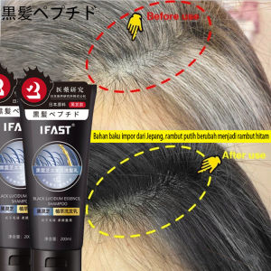 sampo penghilang uban permanen ori sampo uban jadi hitam polygonum multiflorum shampoo 200ml