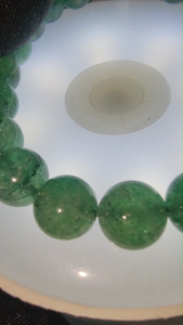 (SG Seller Ready Stocks) High Grade Natural Green Strawberry Quartz Bracelet 9mm+ 高级天然绿草莓晶手链 9+毫米