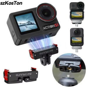 Tấm Chuyển Đổi Từ Tính Cho DJI Osmo Action 3 4 Pro 5 NANO Phát Hành Nhanh Camera Mở Rộng Phụ Kiện Khung Xương Nhựa