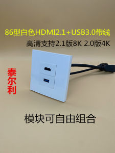 HDMI 21 USB 30 แผงเชื่อมต่อแบบมีสาย 86 แบบ ซ็อกเก็ตสำหรับการส่งข้อมูลความละเอียดสูง แบบเสียบตรงจากแม่ไปยังแม่ ซ็อกเก็ตคอมพิวเตอร์