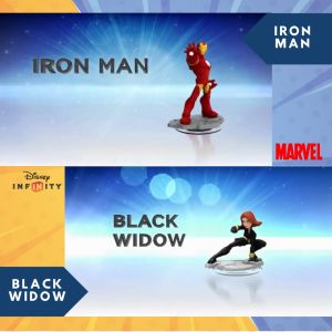 Disney Infinity MARVELS THE AVENGERS Action Figure Collectible Toy Set Marvel Super Heroes Game IRON MAN | BLACK WIDOW