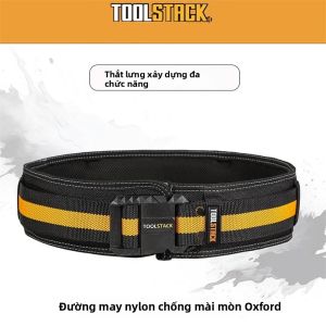 TOOLSTACK Thắt Lưng Xây Dựng Oxford Dày Dặn Khóa Điều Chỉnh Nhẹ Thắt Lưng Làm Việc Chất Lượng Cao Bền Chắc Cho Các Công Việc Nặng Nhọc Và Khâu Chắc Chắn.