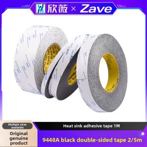 Black Double-Sided Tape Ultra-Thin High Adhesive for Heat Sink Radiator Application High Temperature Resistant Thermal Conductive Silicone Gel Tape