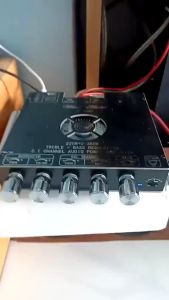 DIY Myself พร้อมส่ง แอมป์จิ๋ว ZK-AS21 220WX2+350W บอร์ดขยายสัญญาณเสียงบลูทูธ โมดูลเครื่องขยายเสียงดิจิตอล 5.1ช่อง 2.1ซับวูฟเฟอร์เสียงสูงและต่ำบอร์ดถอดรหัสเสียง ZK AS21