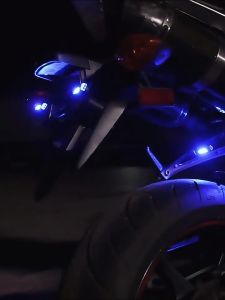 🔥READY STOCK🔥 Motorcycle flash USB rechargeable LED anti-collision bicycle 7-color flash warning light at night