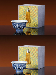 JINGDEZHEN | Blue and White Floral Ceramic Cup Gift