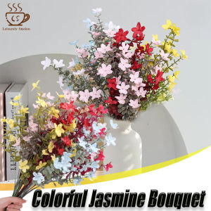 1-5PCS Artificial Flower Jasmine Branch Multi Color Blossom Party Arrangement Accessories Room Decoration