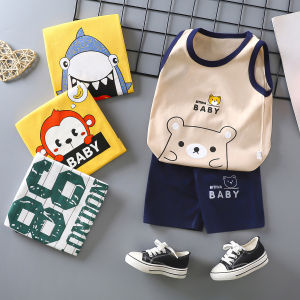 Tagkita | Cotton Sleeveless Vest Shorts Set