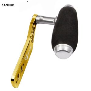 SANLIKE Tay Cầm Câu Nhôm Tay Trái Tương Thích Với Shimano & Daiwa Cuộn Xoay Thép Không Gỉ Vòng Bi Chống Biển Dụng Cụ Câu Cá