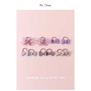 Butterfly Knot Hair Accessories for Babies Small Size Non-Damaging Hair Ties Girls Hair Bands Children Hair Decorations